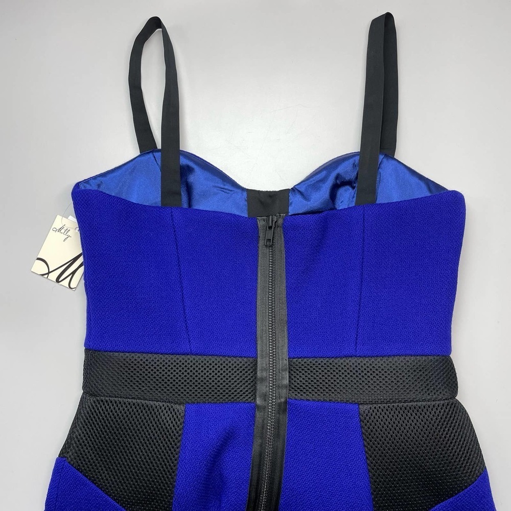 NWT MILLY of New York Clarise Combo Wool Sheath Dress 6 Bustier - Picture 4 of 9